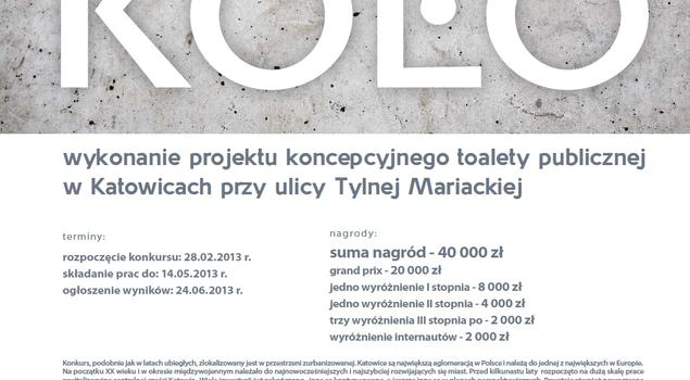 Konkurs na toaletę publiczną Projekt Łazienki 2013